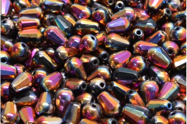 Firepolished Drop Beads 8x6mm - Image 1
