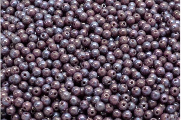 Round Druck Beads 3mm - Image 1