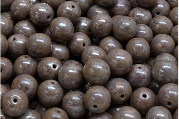 Round Druck Beads 8mm - Image 1