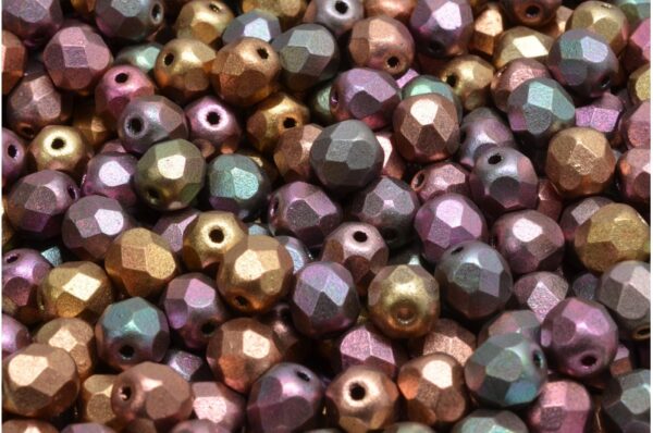 Firepolished Round Beads 6mm - Image 1