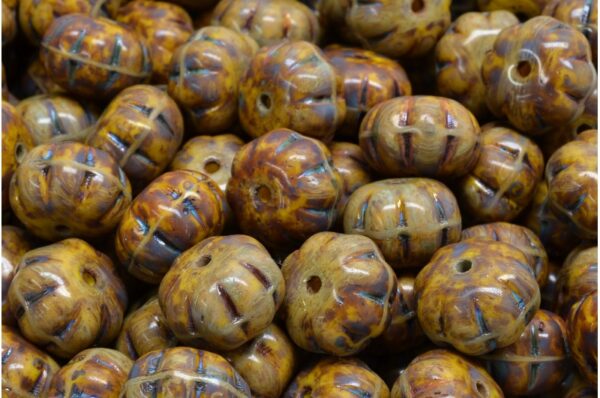 Pumpkin Beads 8x11mm - Image 1