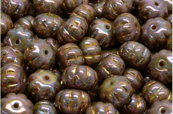 Pumpkin Beads 8x11mm - Image 1