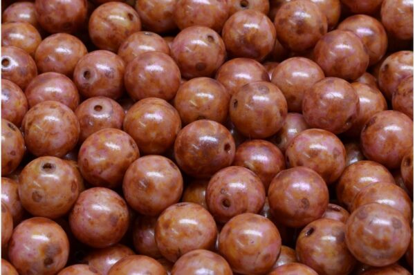 Round Druck Beads 8mm - Image 1