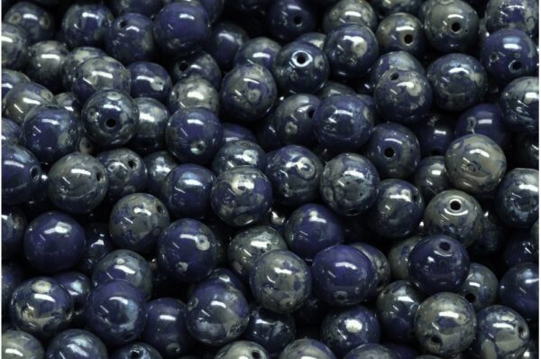 Round Druck Beads 6mm - Image 1