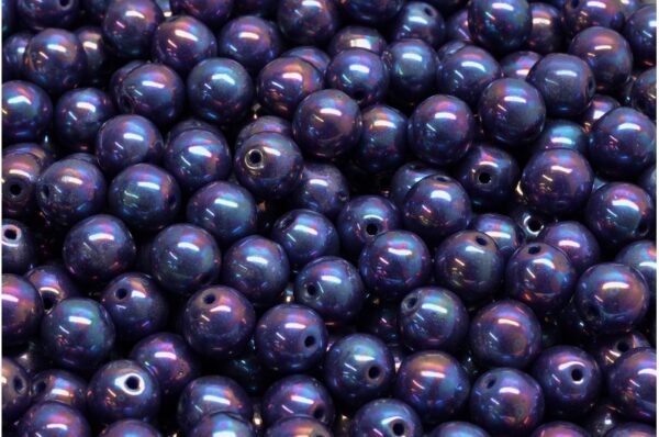 Round Druck Beads 6mm - Image 1