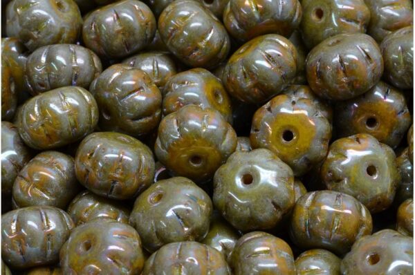 Pumpkin Beads 8x11mm - Image 1