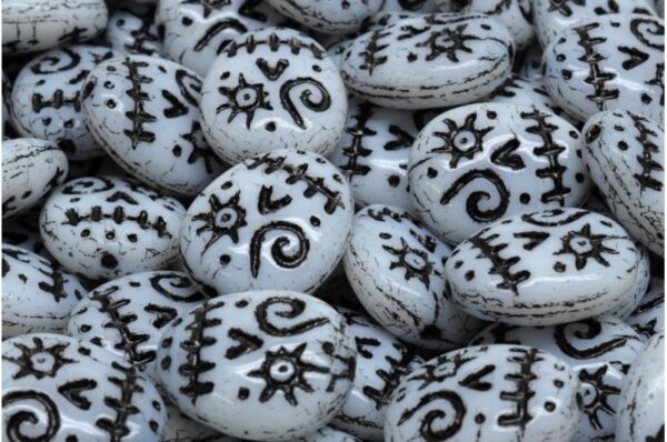 Woodoo Funny Face Beads 16x13mm - Image 1