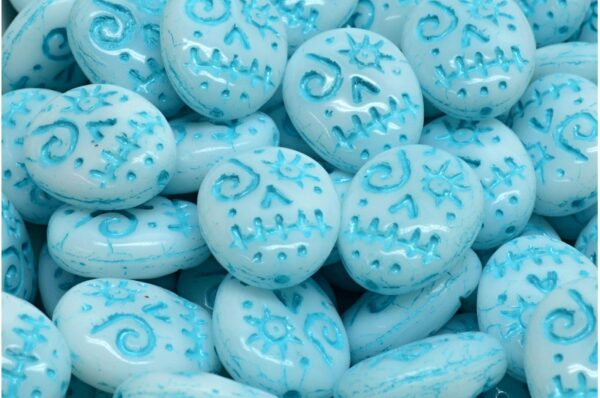 Woodoo Funny Face Beads 16x13mm - Image 1