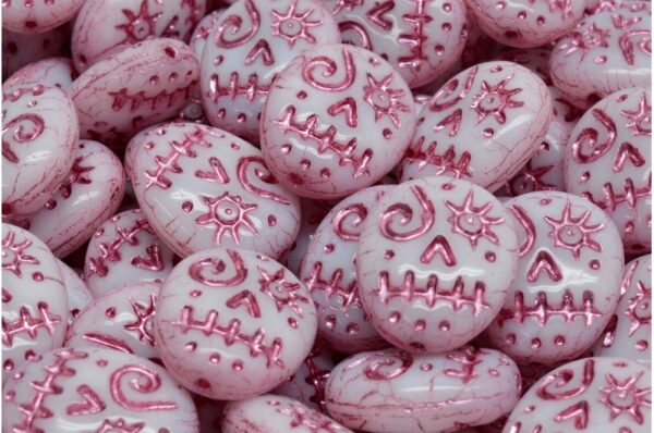 Woodoo Funny Face Beads 16x13mm - Image 1