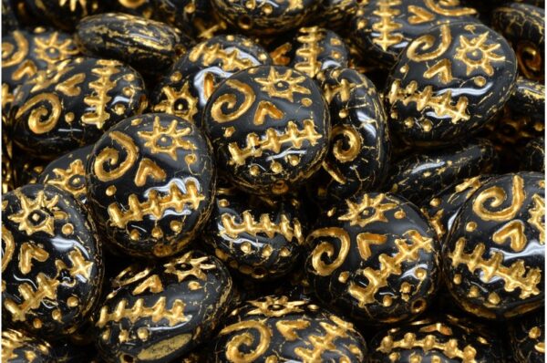 Woodoo Funny Face Beads 16x13mm - Image 1