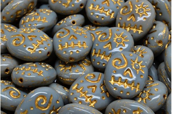 Woodoo Funny Face Beads 16x13mm - Image 1