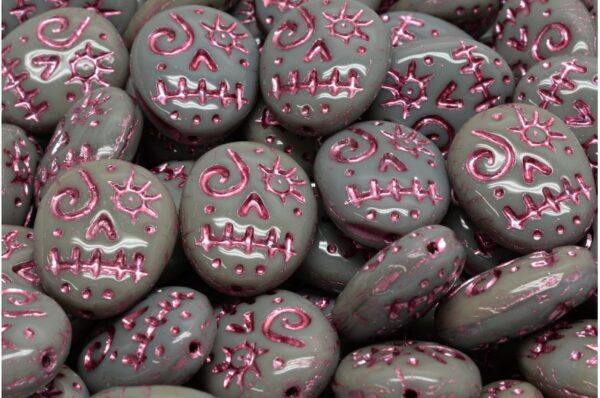 Woodoo Funny Face Beads 16x13mm - Image 1