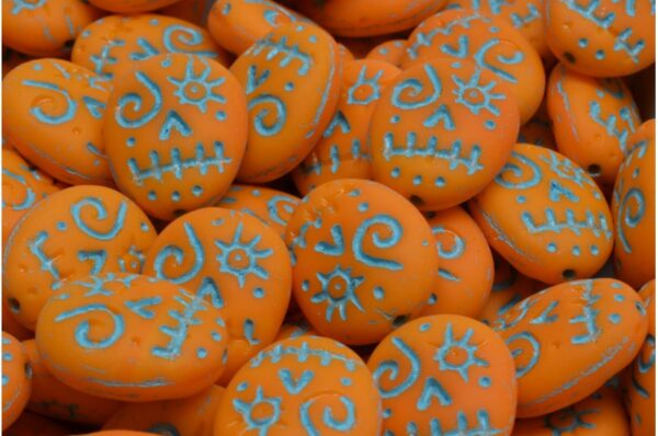 Woodoo Funny Face Beads 16x13mm - Image 1