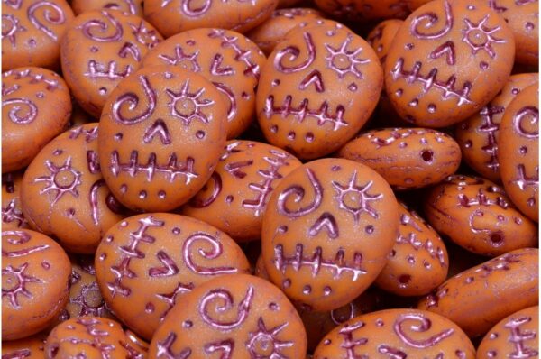 Woodoo Funny Face Beads 16x13mm - Image 1