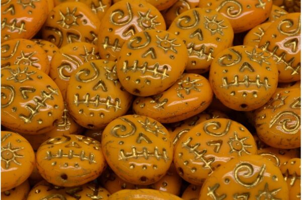 Woodoo Funny Face Beads 16x13mm - Image 1