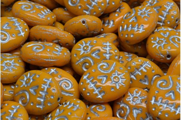 Woodoo Funny Face Beads 16x13mm - Image 1