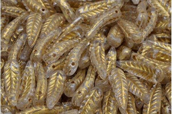 Bird Feather Beads 5x17mm - Image 1