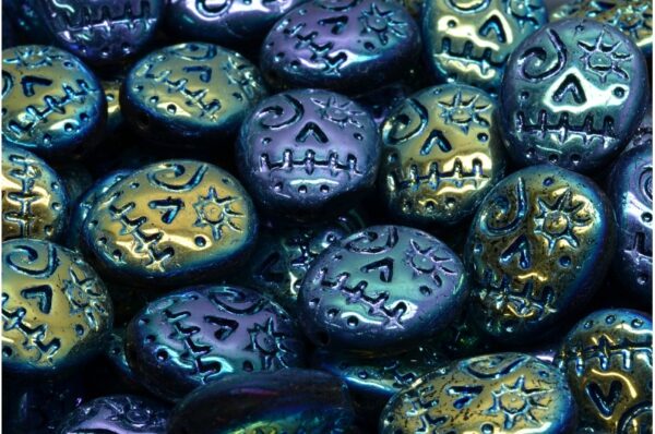 Woodoo Funny Face Beads 16x13mm - Image 1