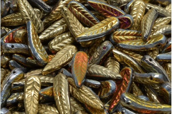 Bird Feather Beads 5x17mm - Image 1