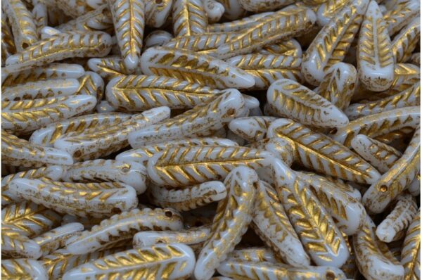 Bird Feather Beads 5x17mm - Image 1