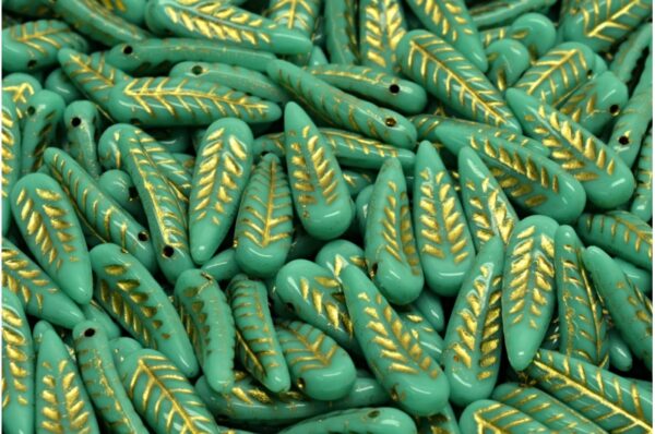 Bird Feather Beads 5x17mm - Image 1