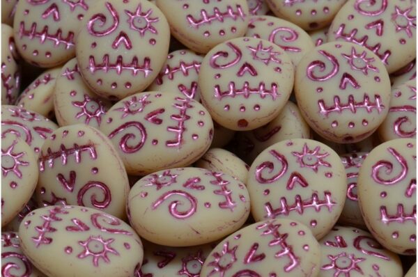 Woodoo Funny Face Beads 16x13mm - Image 1