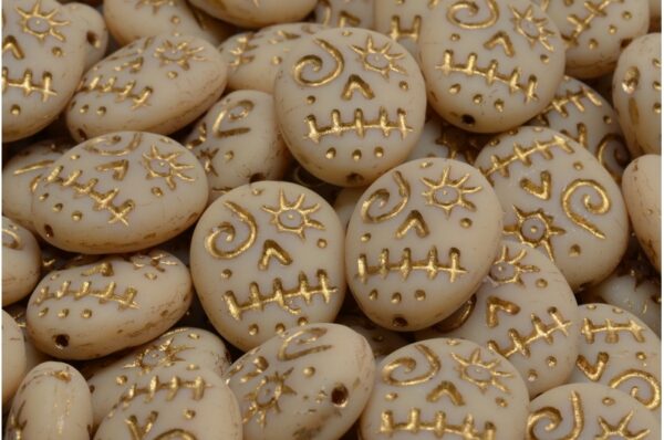 Woodoo Funny Face Beads 16x13mm - Image 1