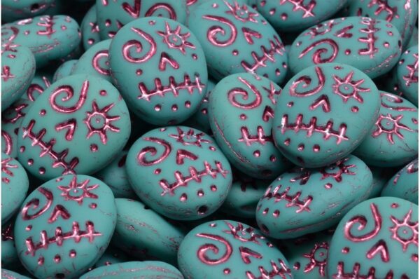 Woodoo Funny Face Beads 16x13mm - Image 1