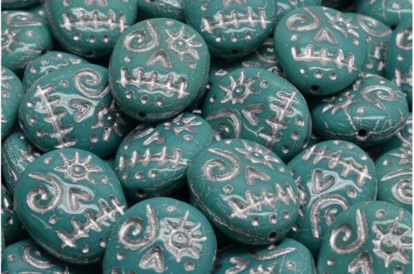 Woodoo Funny Face Beads 16x13mm - Image 1