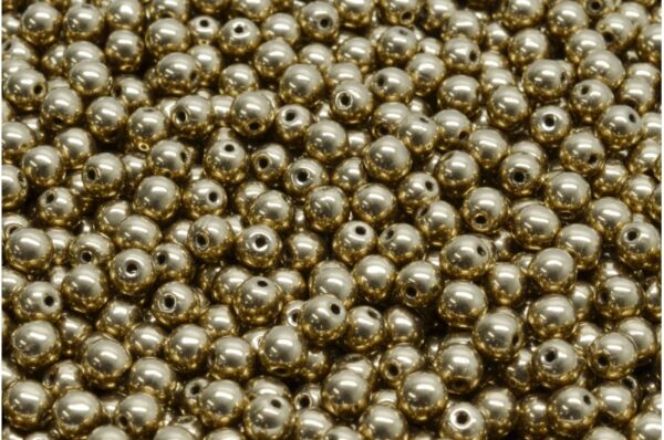 Round Druck Beads 4mm - Image 1