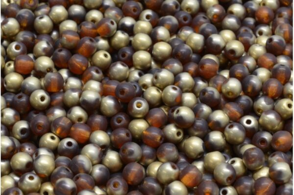 Round Druck Beads 4mm - Image 1