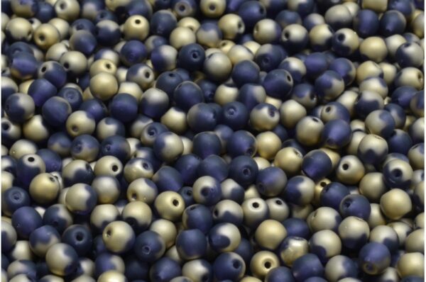 Round Druck Beads 4mm - Image 1