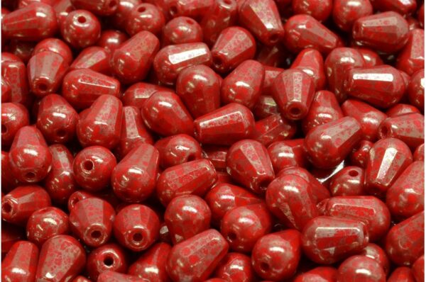 Firepolished Drop Beads 8x6mm - Image 1