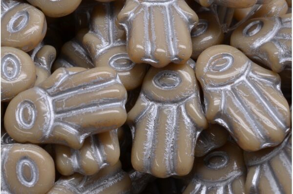 Hamsa Hand Beads 14x20mm - Image 1