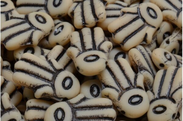 Hamsa Hand Beads 14x20mm - Image 1