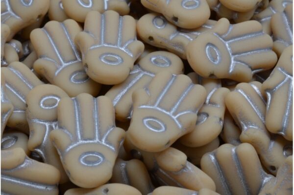 Hamsa Hand Beads 14x20mm - Image 1