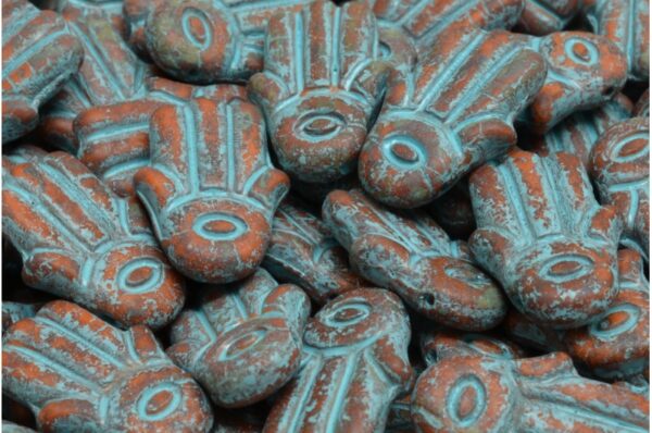 Hamsa Hand Beads 14x20mm - Image 1