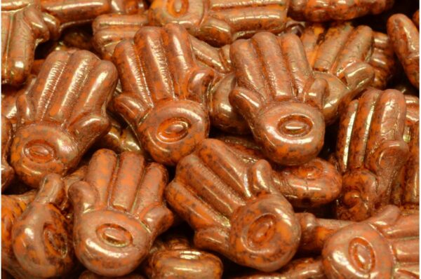 Hamsa Hand Beads 14x20mm - Image 1