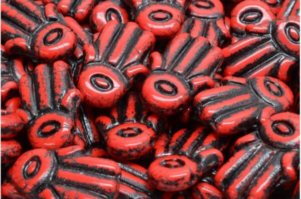 Hamsa Hand Beads 14x20mm - Image 1