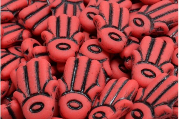 Hamsa Hand Beads 14x20mm - Image 1