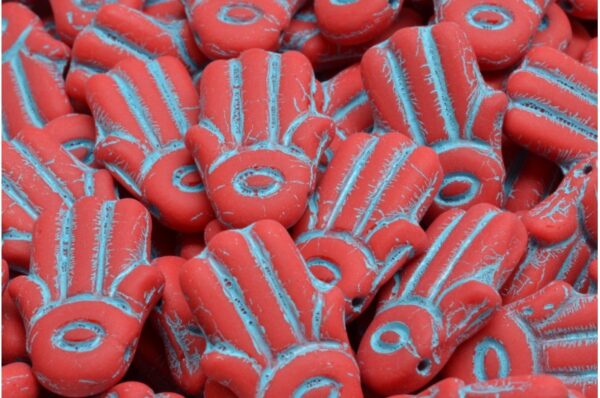 Hamsa Hand Beads 14x20mm - Image 1