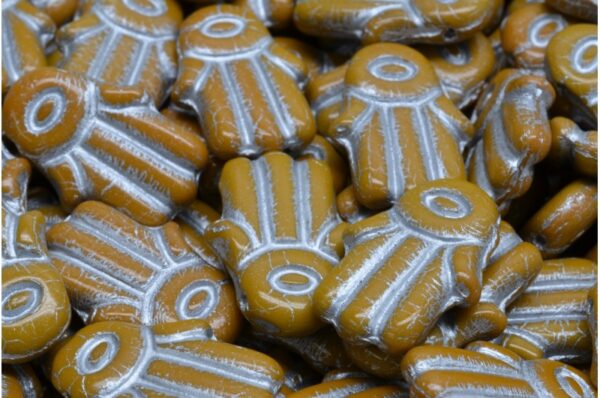 Hamsa Hand Beads 14x20mm - Image 1