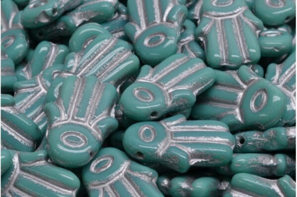 Hamsa Hand Beads 14x20mm - Image 1