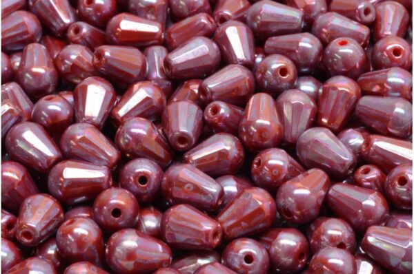 Firepolished Drop Beads 8x6mm - Image 1