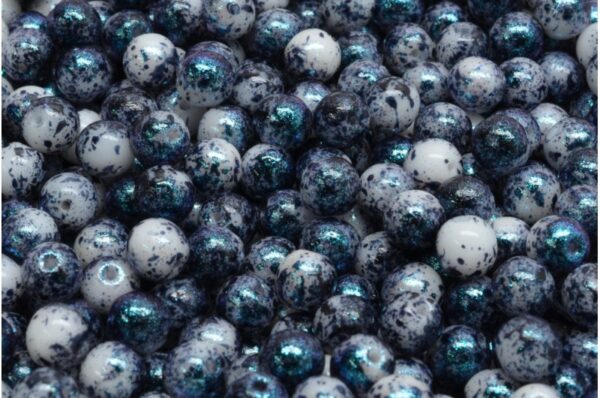 Round Druck Beads 6mm - Image 1