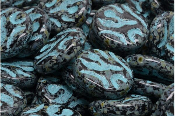 Flat Round Designed Beads 20x20mm - Image 1