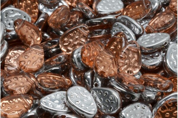 Flat Dotty Tear Drop Beads 9x11mm - Image 1