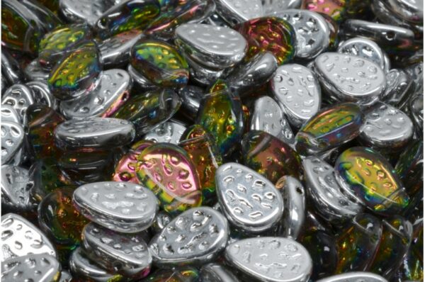 Flat Dotty Tear Drop Beads 9x11mm - Image 1