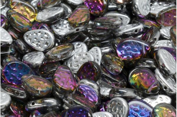 Flat Dotty Tear Drop Beads 9x11mm - Image 1