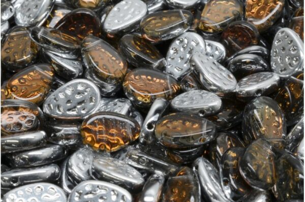 Flat Dotty Tear Drop Beads 9x11mm - Image 1